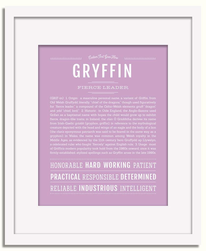 Frame Options | Lilac | White Frame, Matted