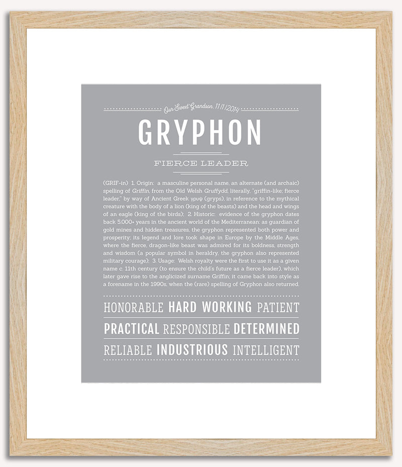 Gryphon | Name Art Print