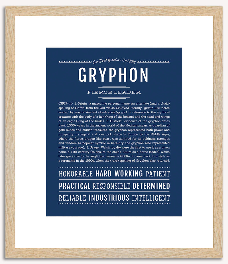 Gryphon | Name Art Print