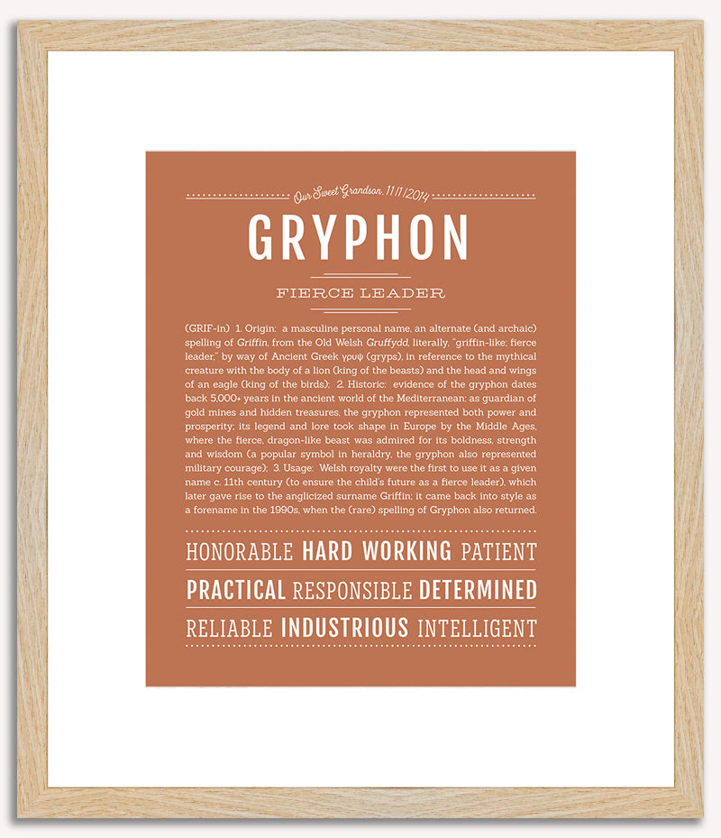 Gryphon | Name Art Print