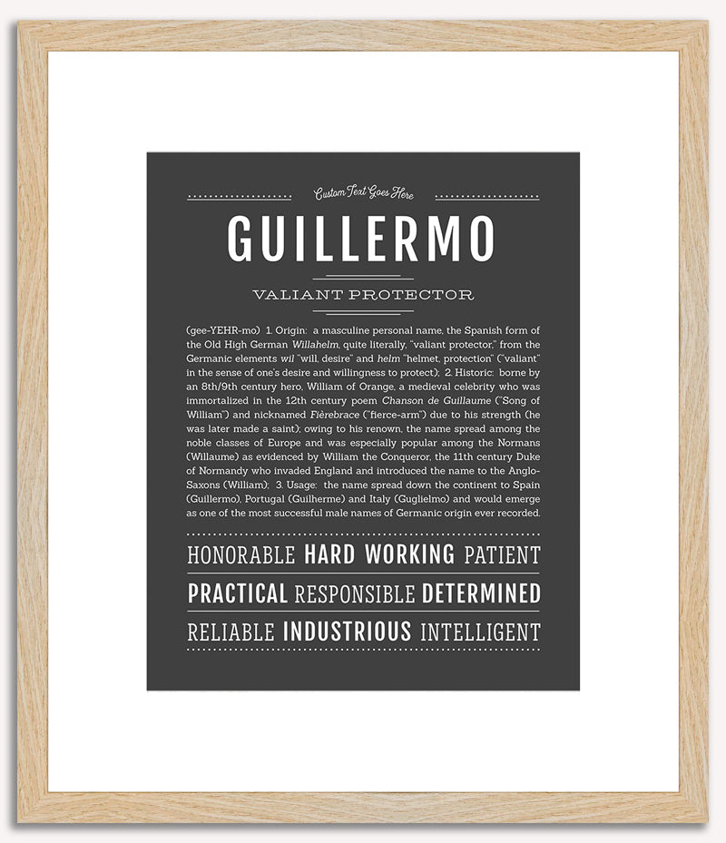 Guillermo | Name Art Print