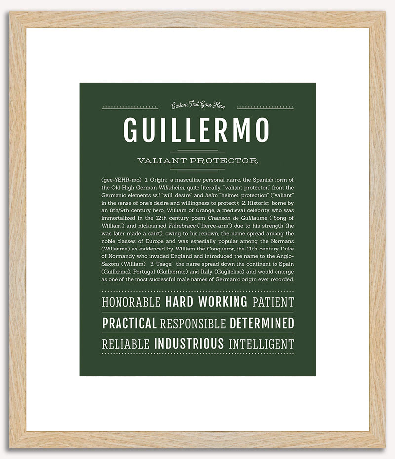 Guillermo | Name Art Print