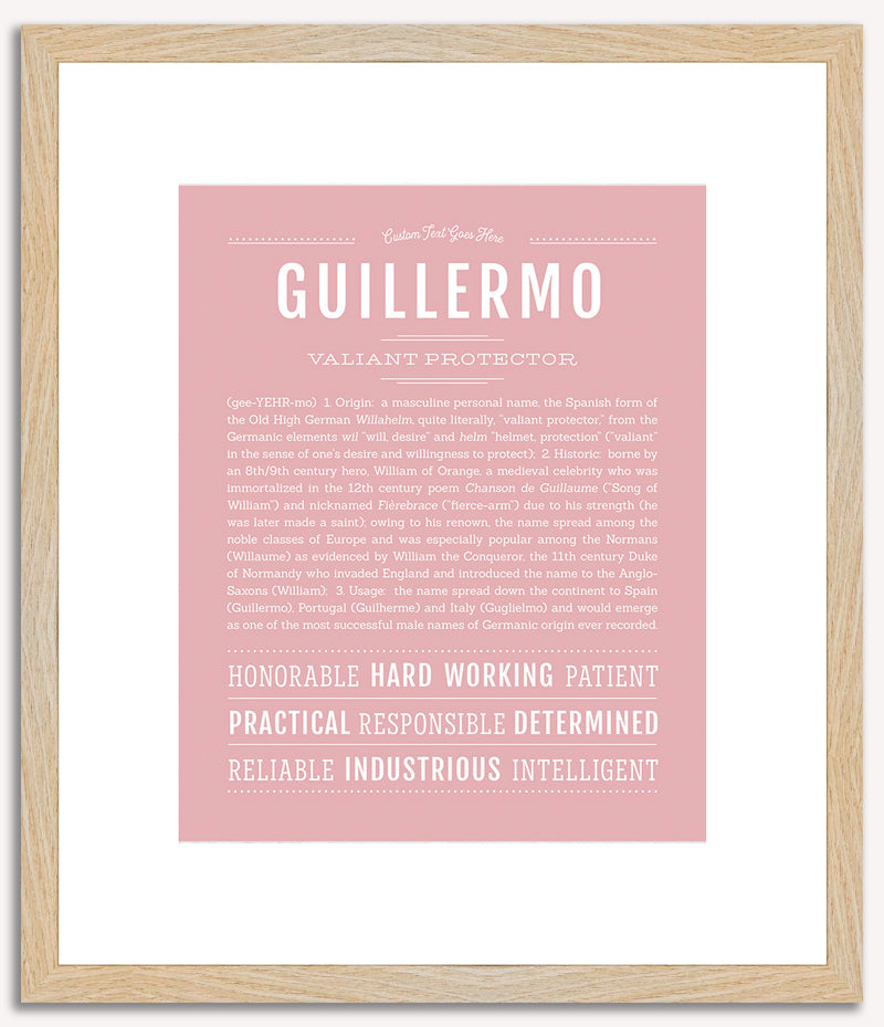 Guillermo | Name Art Print