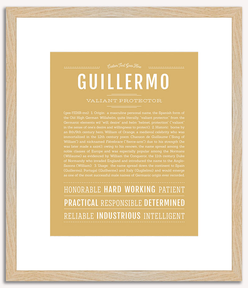 Guillermo | Name Art Print