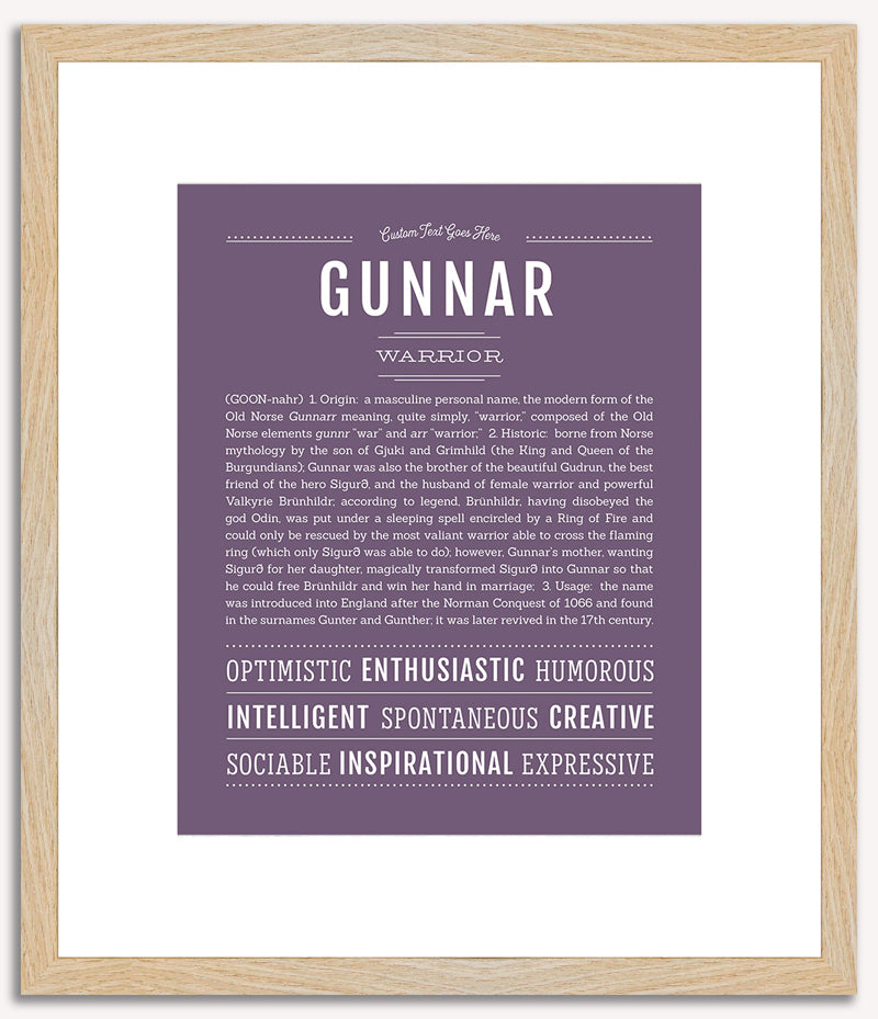 Gunnar | Name Art Print