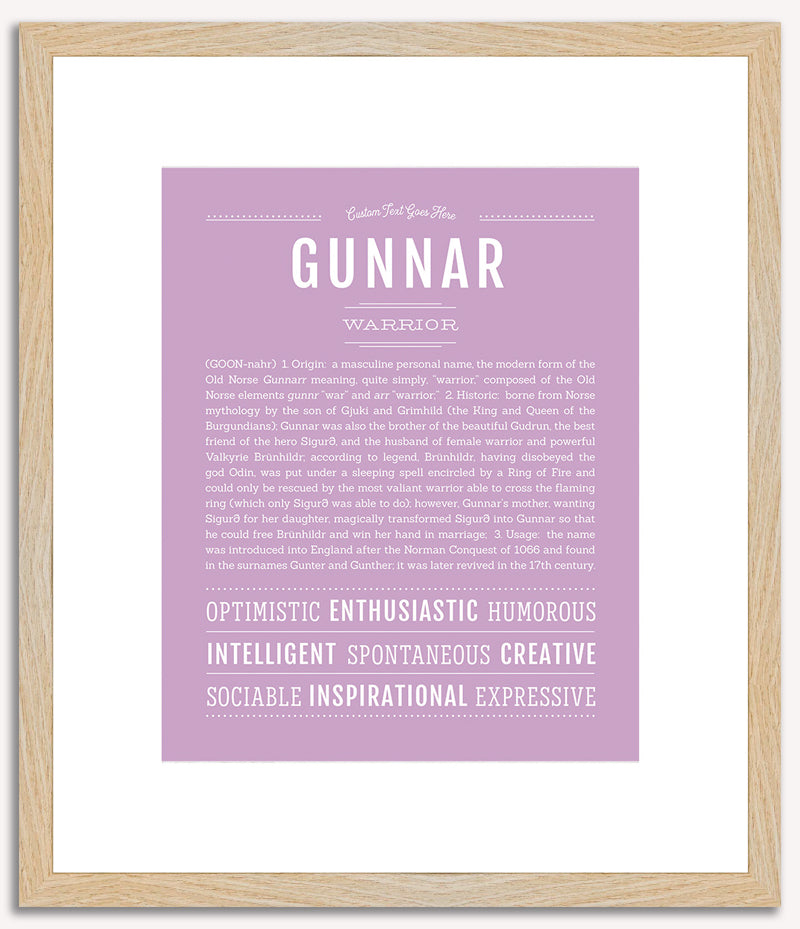 Gunnar | Name Art Print