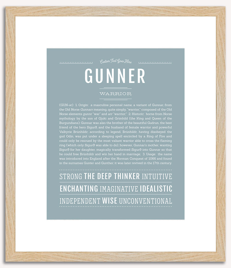 Gunner | Name Art Print