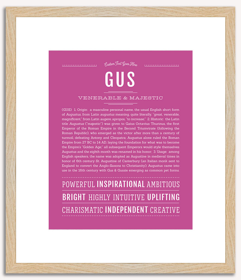 Gus | Name Art Print