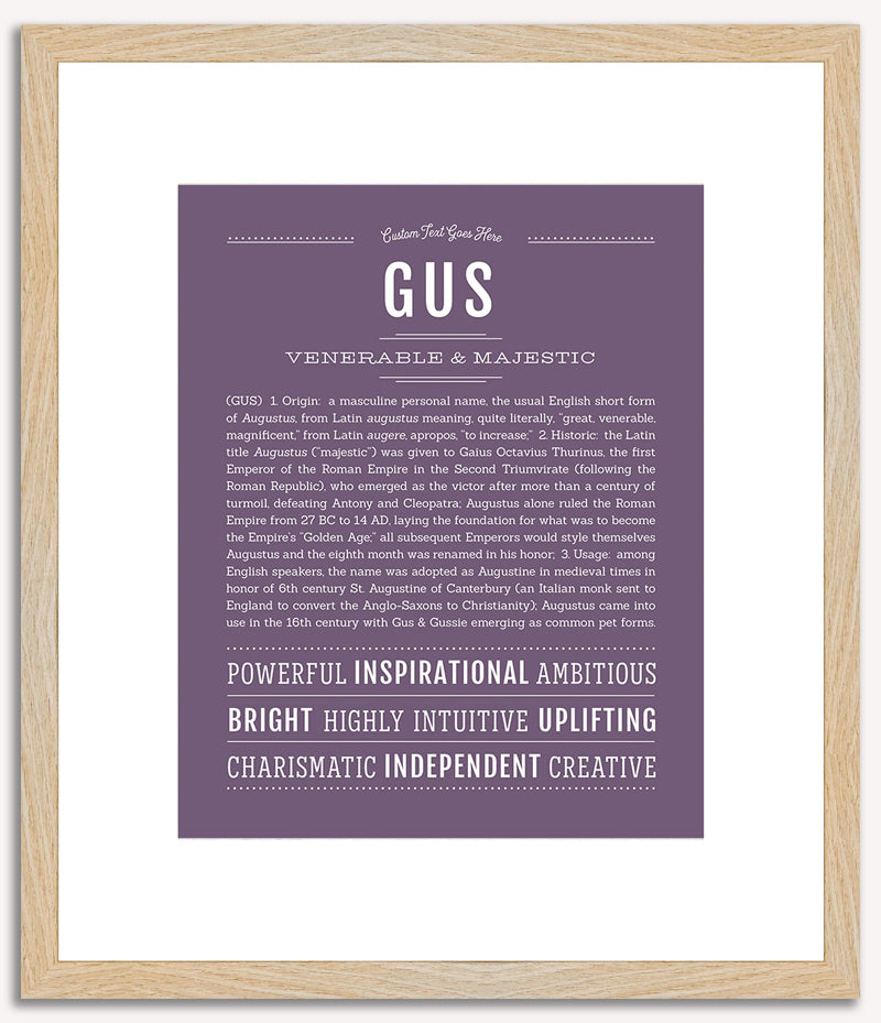 Gus | Name Art Print