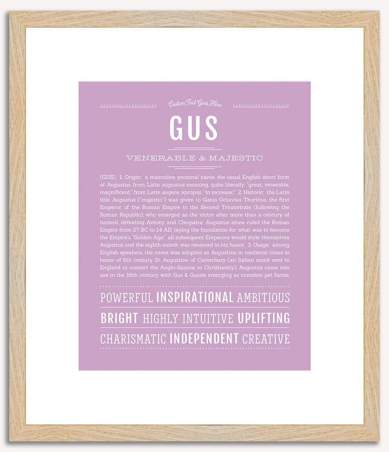 Gus | Name Art Print