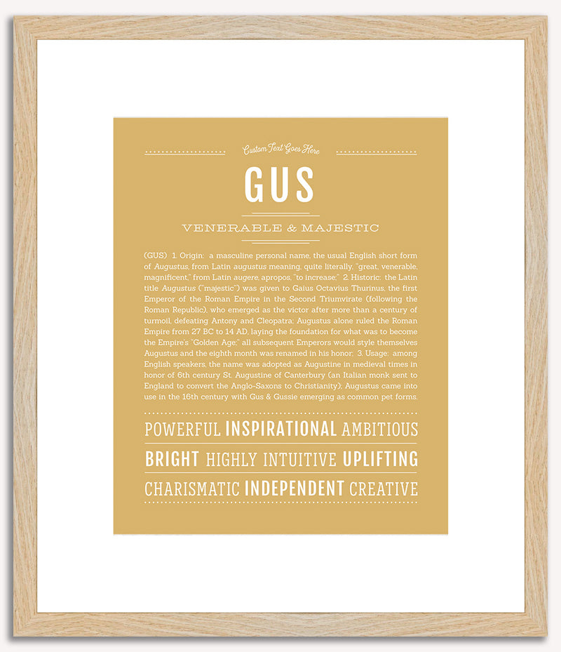 Gus | Name Art Print