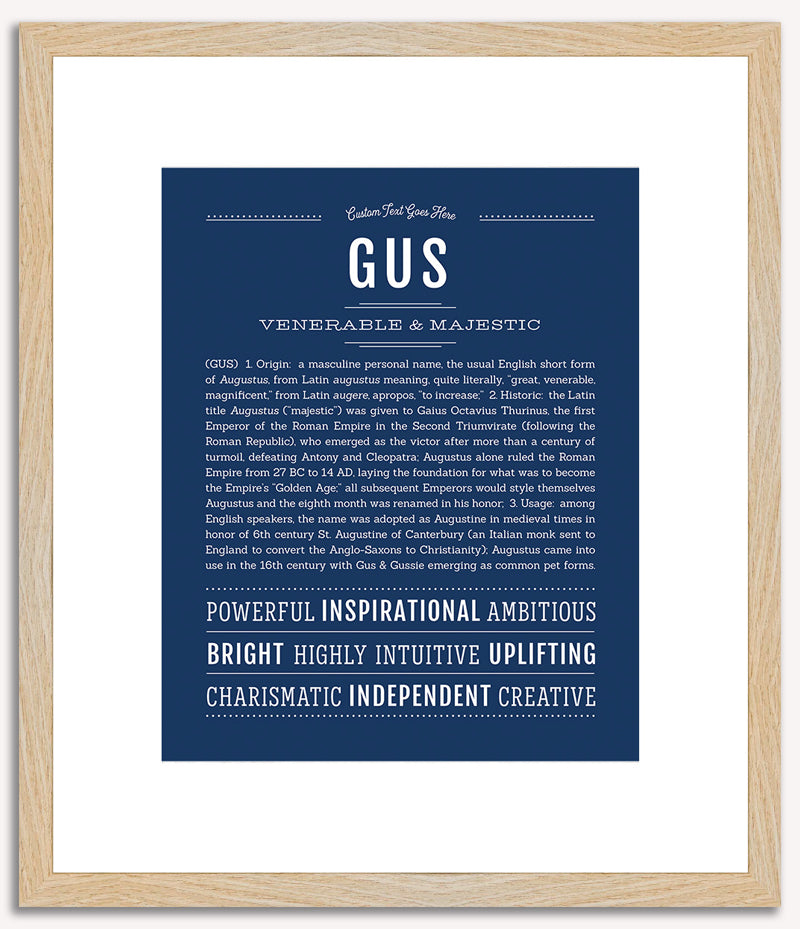 Gus | Name Art Print