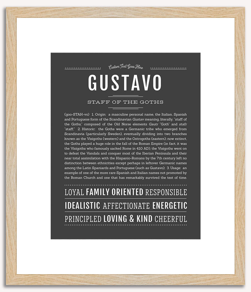 Gustavo | Name Art Print