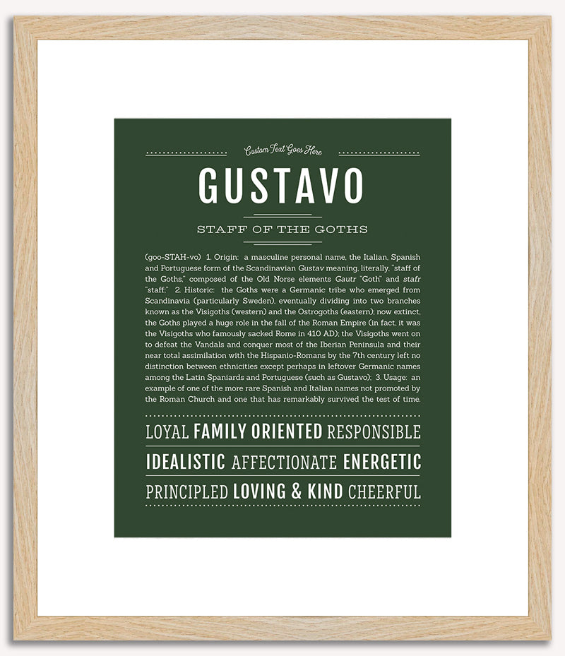 Gustavo | Name Art Print