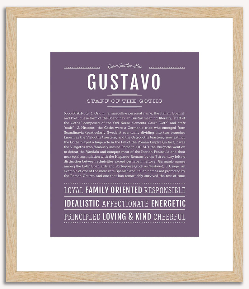 Gustavo | Name Art Print