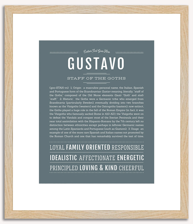 Gustavo | Name Art Print