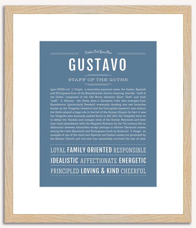 Gustavo | Name Art Print