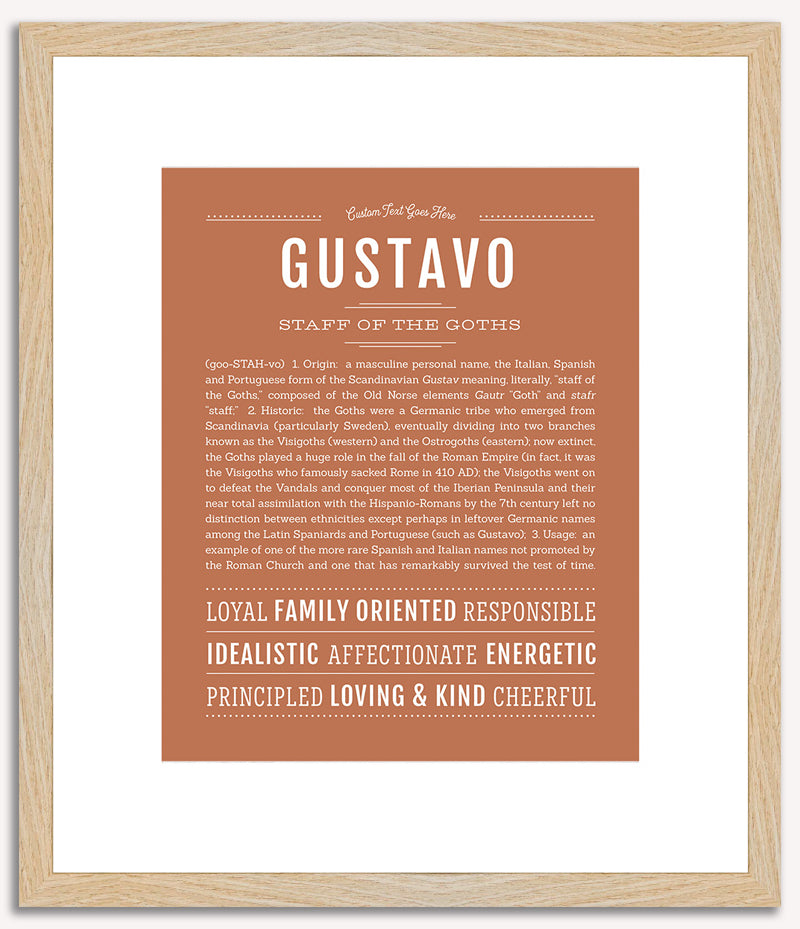 Gustavo | Name Art Print