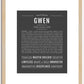 Gwen | Name Art Print