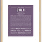 Gwen | Name Art Print