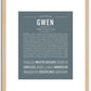 Gwen | Name Art Print