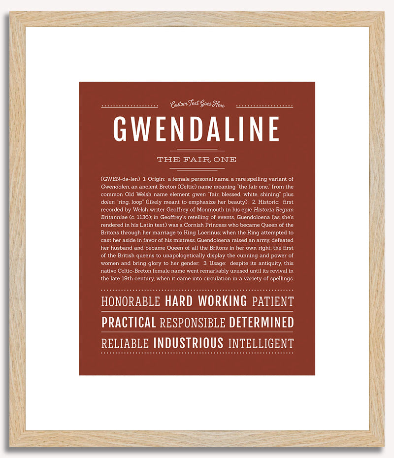 Gwendaline | Name Art Print