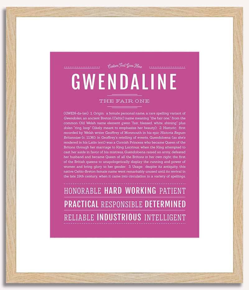 Gwendaline | Name Art Print