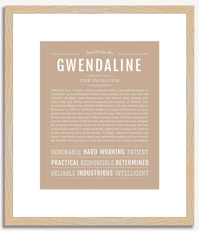 Gwendaline | Name Art Print