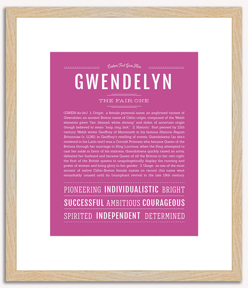 Gwendelyn | Name Art Print