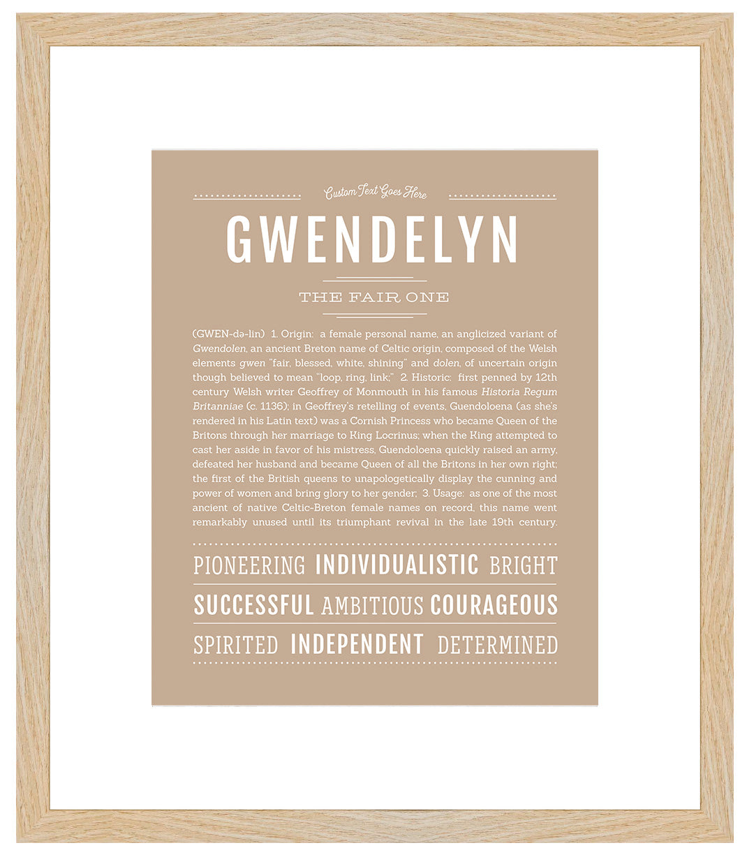 Gwendelyn | Name Art Print