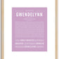 Gwendelynn | Name Art Print