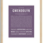 Gwendolyn | Name Art Print