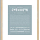 Gwendolyn | Name Art Print