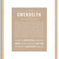 Gwendolyn | Name Art Print