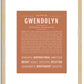 Gwendolyn | Name Art Print