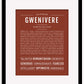 Gwenivere | Name Art Print
