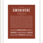 Gwenivere | Name Art Print