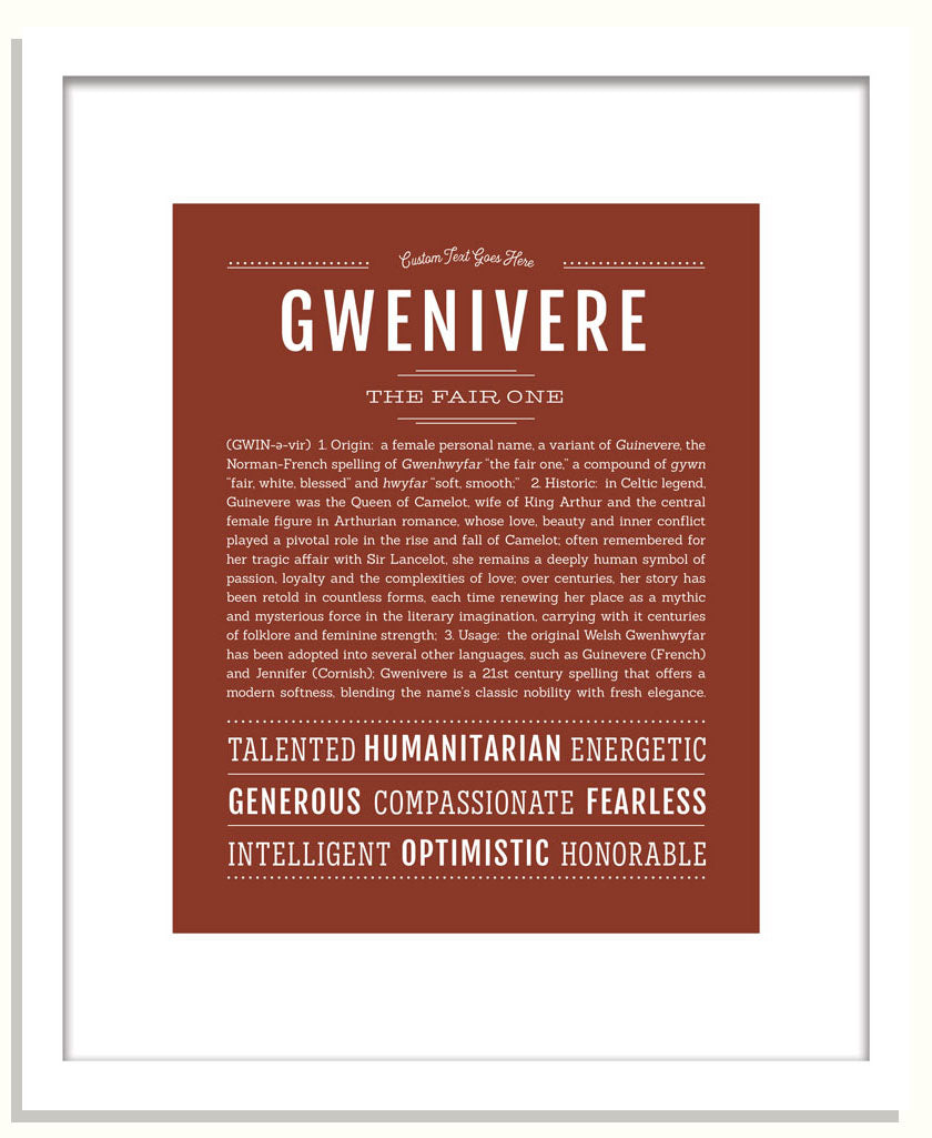 Gwenivere | Name Art Print