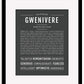 Gwenivere | Name Art Print