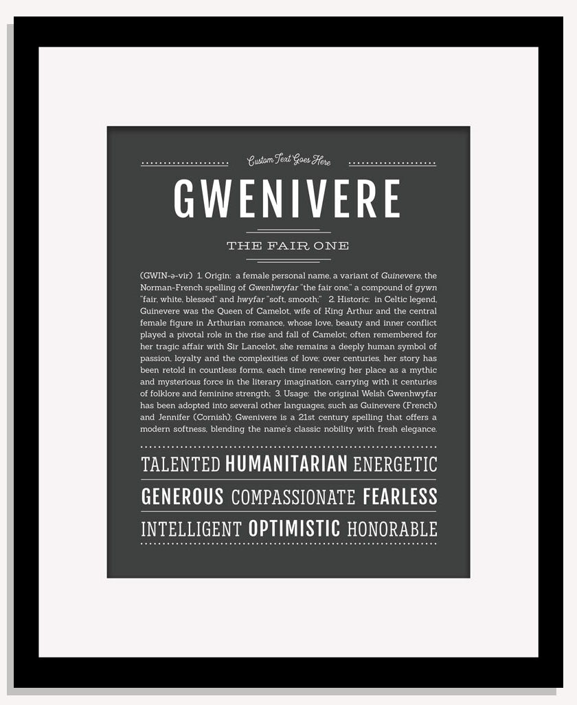 Gwenivere | Name Art Print