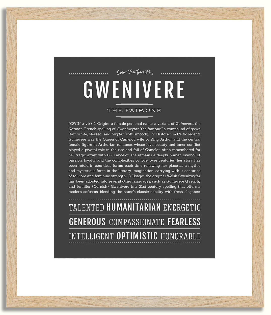 Gwenivere | Name Art Print
