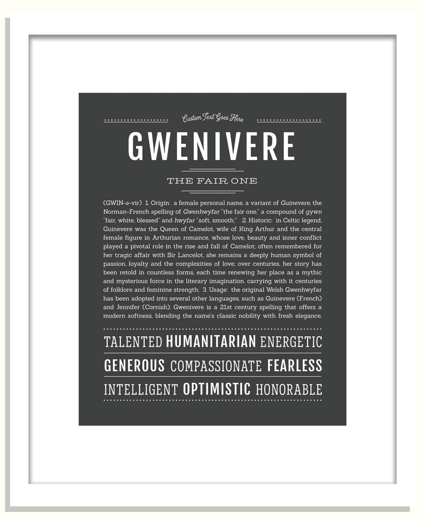 Gwenivere | Name Art Print