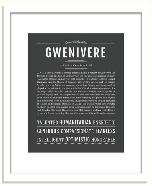 Gwenivere | Name Art Print