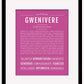 Gwenivere | Name Art Print