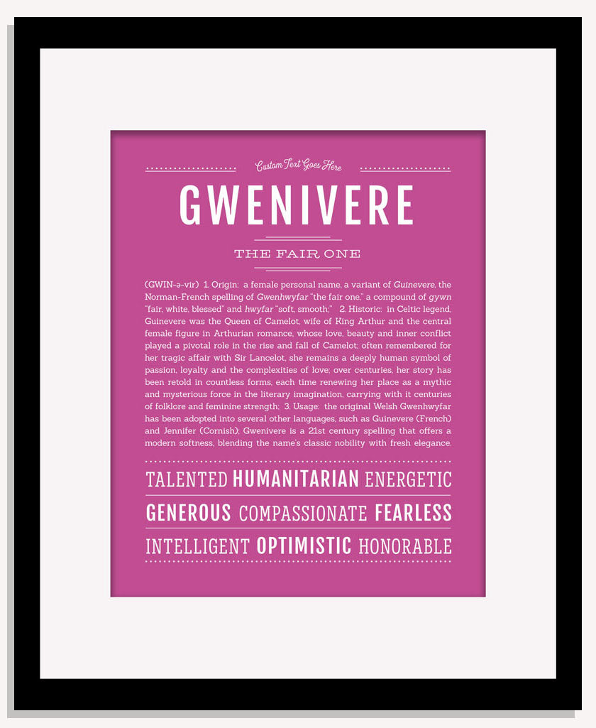 Gwenivere | Name Art Print