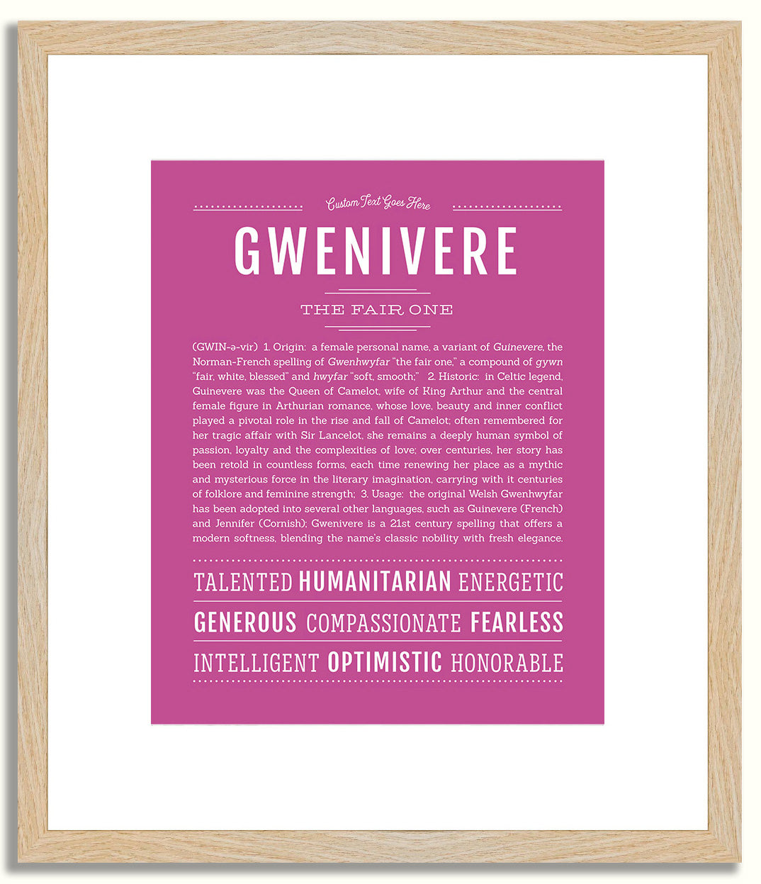 Gwenivere | Name Art Print