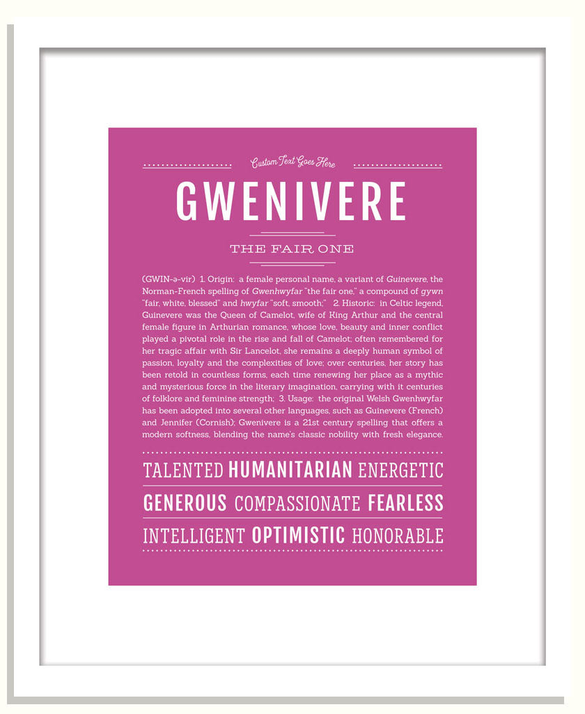 Gwenivere | Name Art Print
