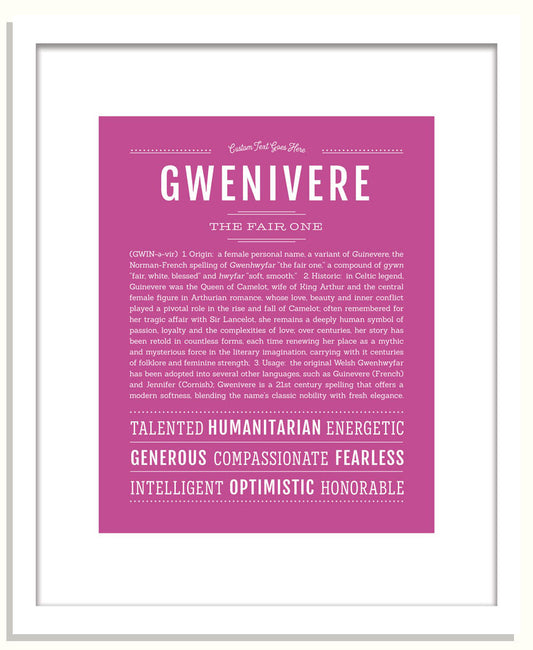 Gwenivere | Name Art Print