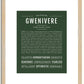 Gwenivere | Name Art Print