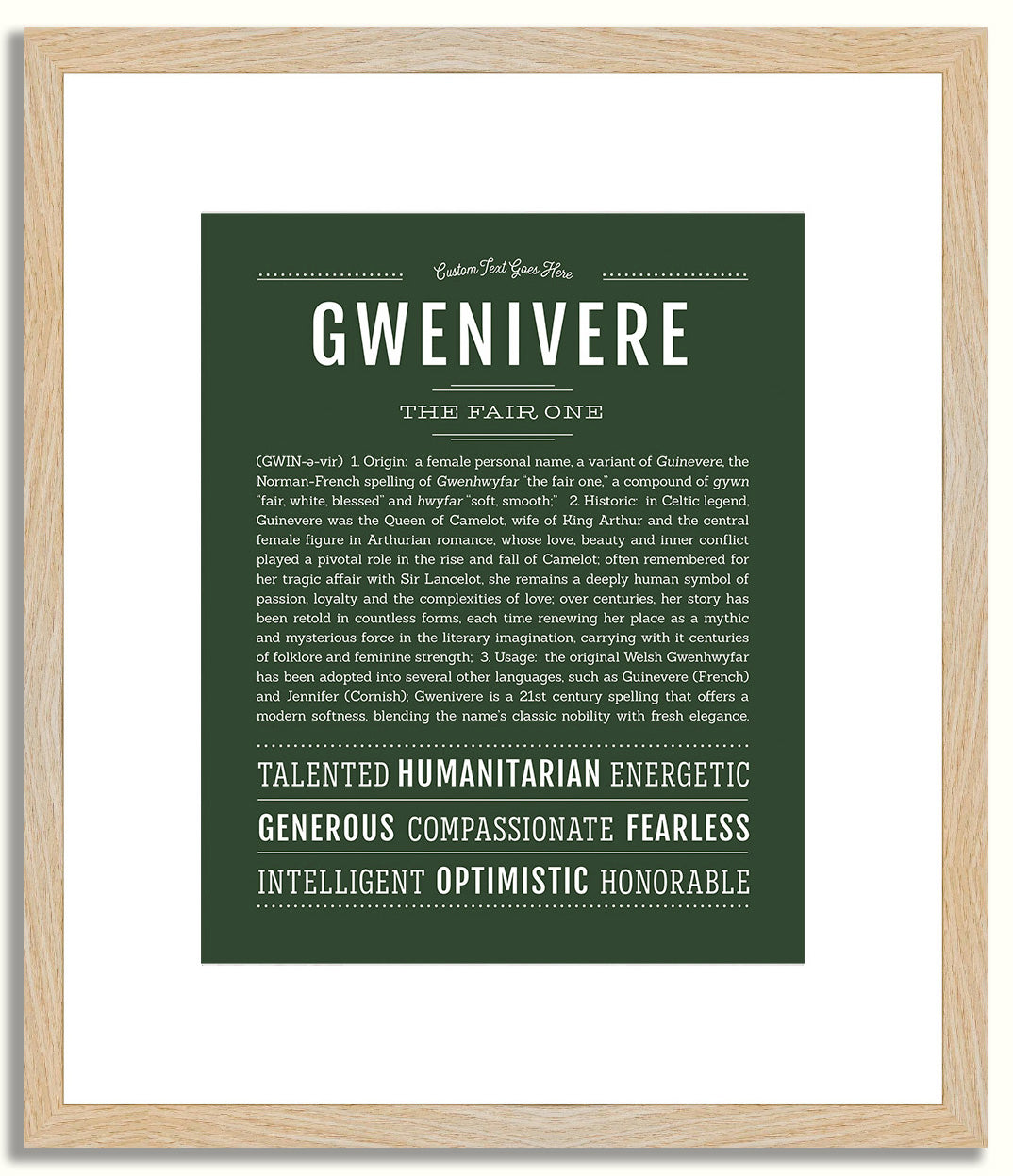 Gwenivere | Name Art Print